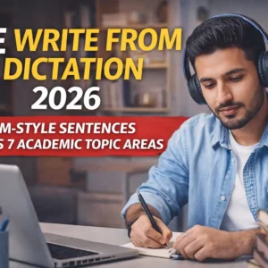 PTE Write from Dictation 2026