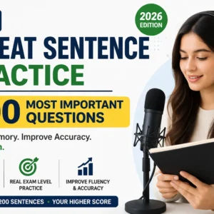 PTE Repeat Sentence Practice 2026 – 200 Most Important Questions
