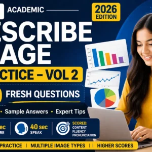 PTE Describe Image Practice (2026 Edition) – 20 Fresh Questions, Templates & Expert Tips (Volume 2)