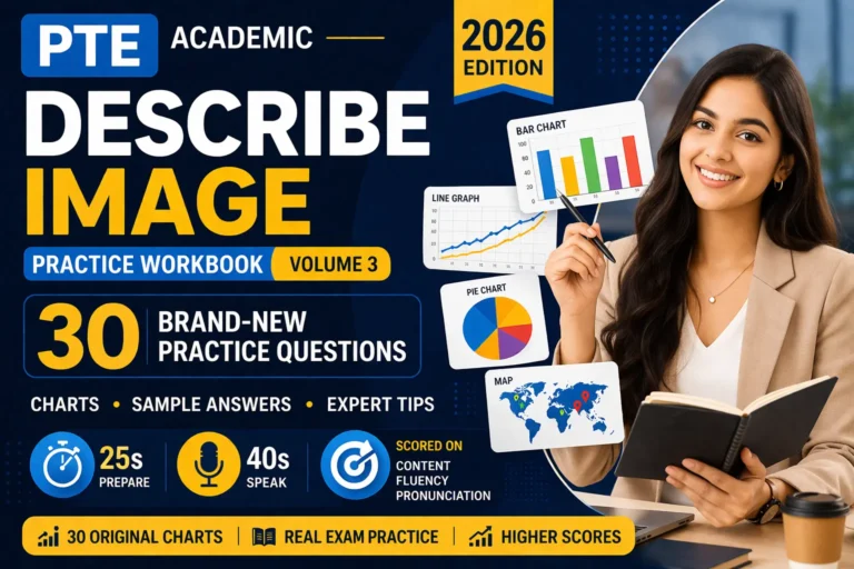 PTE Describe Image Practice (Volume 3 – 2026 Edition) – 30 Advanced Questions, Templates & Expert Strategies